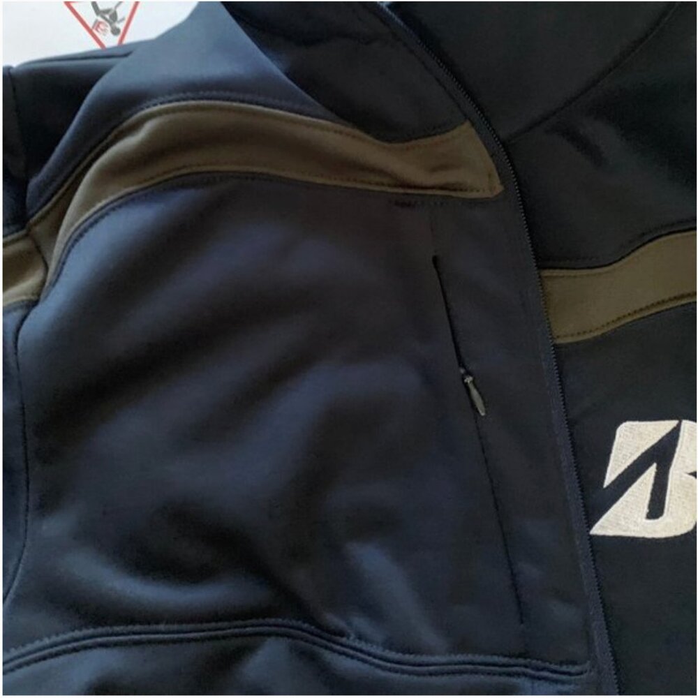 Antigua Men's Full Zip Fleece Navy Blue and Gray Jacket Size Small - Picture 5 of 8